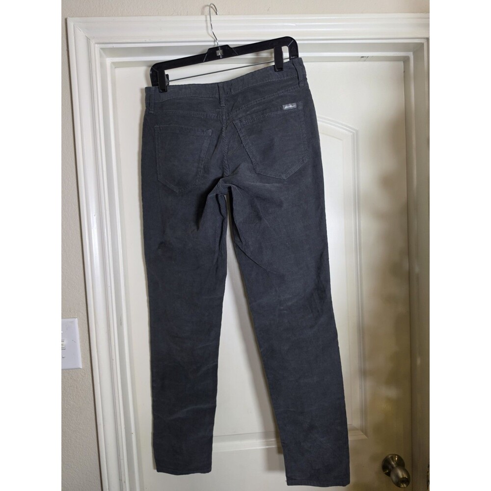 Eddie Bauer Womens Grey Corduroy Pants Boyfriend Slim T 30x30 - Picture 10 of 12